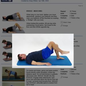 Home Exercise Program - Social Isolation